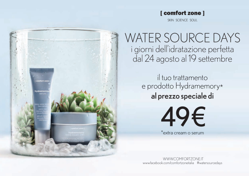 [ comfort zone ] Water Source Days